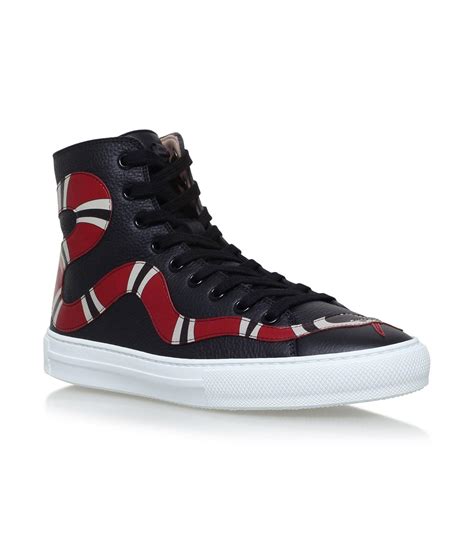 gucci high top sneakers snake|gucci snake sneakers men.